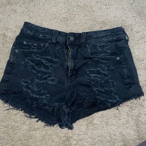 Black American Eagle jean shorts size 4